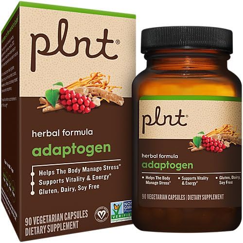 Adaptogen Herbal Formula a Supports Stress Management Energy &amp Vitality (90 Vegetarian Capsules)
