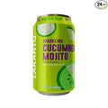 Lakanto Sparkling Cucumber Mojito Mocktail Non Alcoholic Drink - 0g Sugar Naturally Sweetened with Monk Fruit &amp Allulose Ready to Drink Better for You Soda Pop (24 Pack)