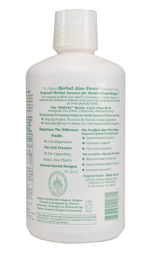 Herbal Answers Herbal Aloe Force Aloe Vera and Herbal Dietary Supplement 32 fl oz
