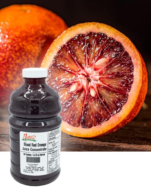 Nature Blessed 100% Pure Blood Red Orange Concentrate - 1 Quart (1/32 fl oz bottle) Applications: Home Wine Making Brewing Distilling Smoothies