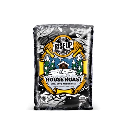 Organic House Roast Certified Fair Trade Coffee 2 Pound Whole Bean