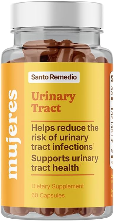 Santo Remedio Urinary Tract Dietary Supplement Helps Reduce Urinary Tract Infections Unique Formula with Cranberries Probiotics and Enzymes Clinically Proven Ingredients Non-GMO 30 Servings