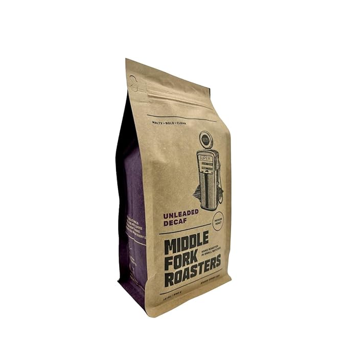 Unleaded Decaf - Roasted by Middle Fork Roasters - Whole Bean Coffee - 2 Pound Bag
