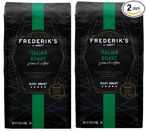 Italian Roast Ground Coffee Dark Roast (Pack Of 2 Bags) 12 oz