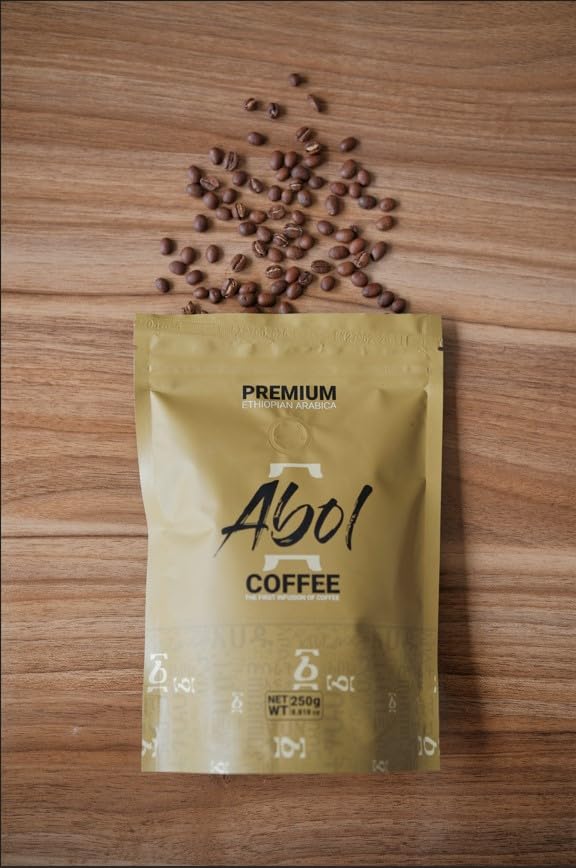 Abol Coffee Premium Ethiopian Arabica Ground Coffee First Infusion 500g Gold Package
