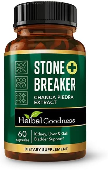 Chanca Piedra Stone Breaker - The Original Formula with Soursop Extract Curcumin &amp Bioperine to Detox Urinary Tract Kidney Gallbladder Cleanse Supplement Pure Phyllanthus Niruri 60 Vegan Caps