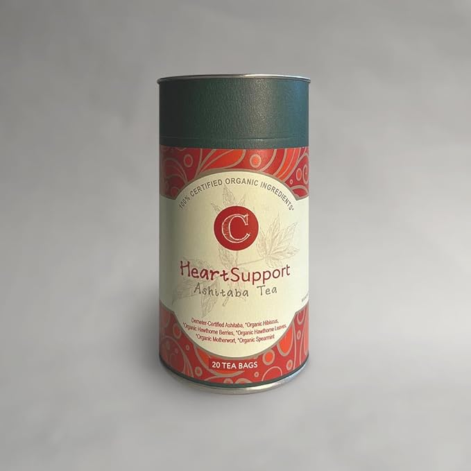 Dr. Cowan’s Garden Organic Ashitaba Hibiscus Tea 20 Tea Bags - Supports Healthy Heart and Blood Pressure Calming Caffeine-Free Herbal Blend for Health and Well-Being Ashitaba Herbs Grown in the USA