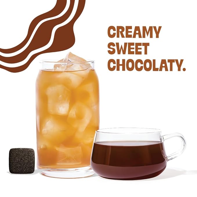 Tea Drops 30 Bulk Pack Organic Chocolate Earl Grey Bagless Tea - Loose Leaf Lightly Sweetened On-The-Go. Plastic-Free - Iced or Hot Tea