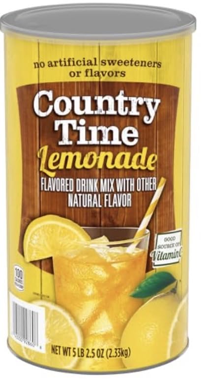 COUNTRY's Time Lemonade Drink Mix Powder Best Flavor 5lb 2.5 oz