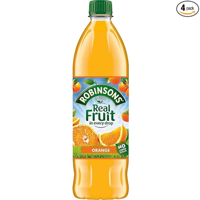 Robinsons Whole Orange No Added Sugar 1L (Pack of 4)
