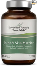 Joint and Skin Matrix - Collagen and Protein Supplement for Joint Skin Hair Nails | 120 Capsules - Good Health Naturally