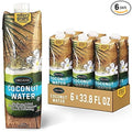 Nature's Greatest Foods Organic Coconut Water USDA Organic Certified No Sugar Added Never from Concentrate Pure &amp Refreshing 33.8 fl oz (Pack of 6)