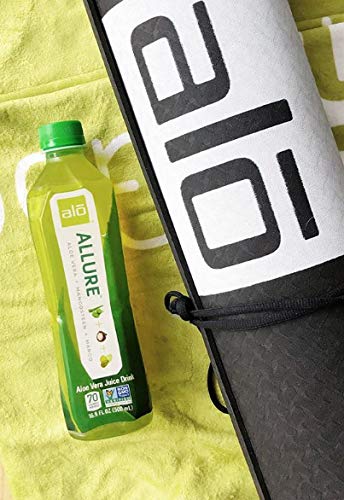 ALO Aloe Vera Juice Drink | ALLURE - Mangosteen + Mango | 16.9 fl oz Pack of 12 |Plant-Based Drink with Real Aloe Pulp