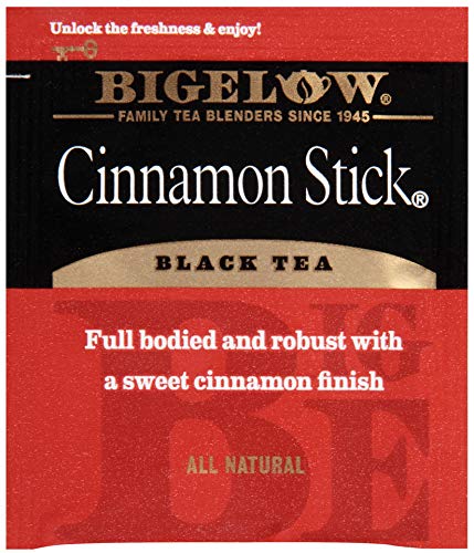 Bigelow Cinnamon Stick Black Tea Bags 28-Count Boxes (Pack of 6) Cinnamon Flavored Black Tea Naturally &amp Artificially Flavored