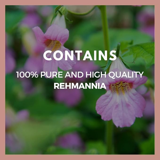 Remedy's nutrition Rehmannia Root - 1000 mg 60 Vegan Capsules Herbal Dietary Supplement - 2 Month Supply