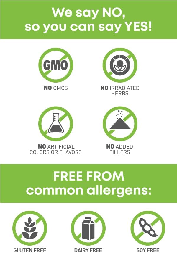Oregon's Wild Harvest Lion's Mane Organic Herbal Supplement Vegan Capsules 90 Count