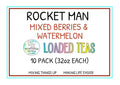 RxNutrition 2go Loaded Energy Tea (10 pack bulk Rocket Man)