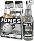 JONES SODA - CREAM SODA (4-12 OZ BOTTLES) (Pack of 8)