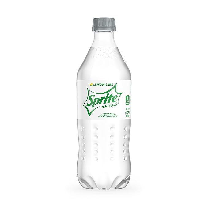 Zero Sprite 20 oz Bottles - Pack of 24