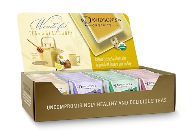 Davidson's Organics Assorted Honey Tea 100-count Individually Wrapped Tea Bags