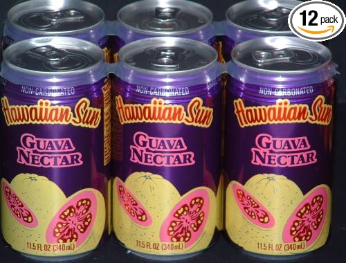 Hawaiian Sun Guava Nectar Juice (12 Cans)