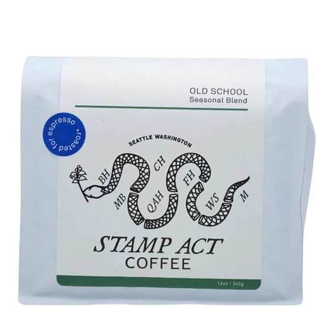 Old School Blend - Roasted by Stamp Act - Whole Bean Coffee - 2 Pound Bag