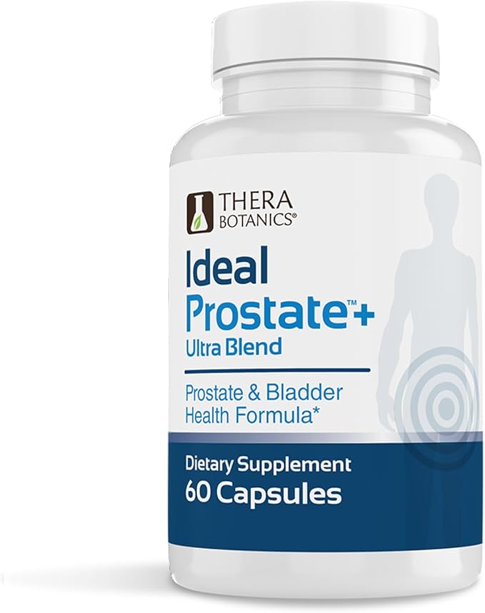 Advanced Men's Prostate Support by Ideal Prostate Plus Ultra with Reishi Mushroom Saw Palmetto Lycopene and More for Natural Relief