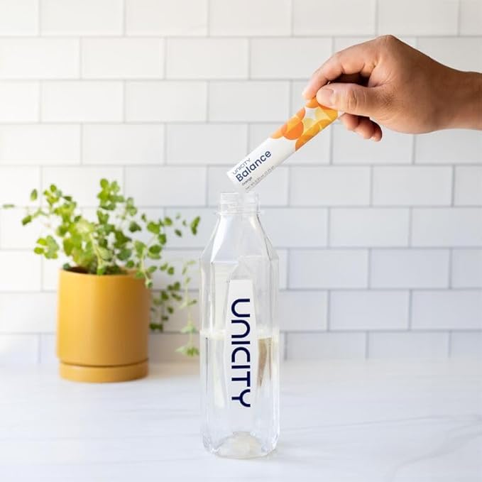 Unicity Balance Natural Orange—Stay Full Longer by slowing Carbohydrate Absorption (30 Packets). Helps Support a Healthy Digestive System and Keeps Your Body Well maintained (30-Day Supply)