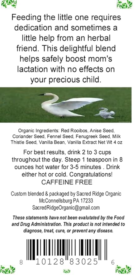 Mother Best Lactation Support Organic Loose Leaf Tea 4 oz