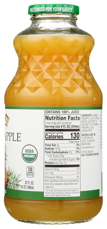 R.W. Knudsen Family Pineapple Juice 36x 32OZ