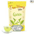 True Honey Green Tea Bags - Honey Crystals Blended in Every Sachet - Supportive Heart Antioxidants - All Natural Contains Caffeine Tea Bag 24 Count