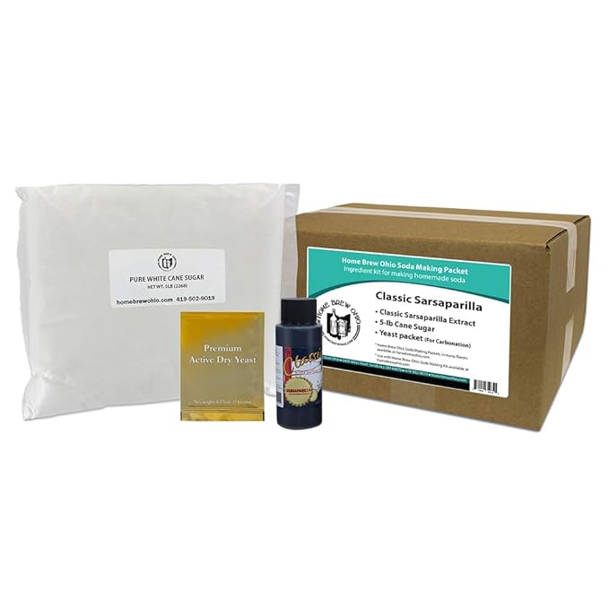 Home Brew Ohio Soda Making Packet-Classic Sarsaparilla Soda
