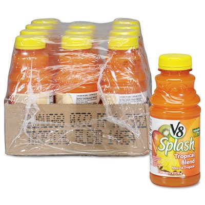 Delicious fruity blends. - CAMPBELL'S V-8 Splash Tropical Blend 16oz Bottle 12/Box