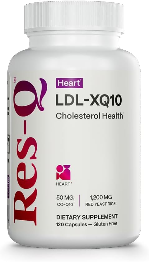 Res-Q LDL-XQ10 (formerly LDL-X) Red Yeast Rice and CoQ10 Supplement120 Capsules