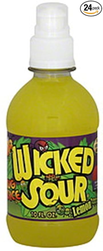 Bug Juice Wicked Sour Lemon 10-Ounce (Pack of 24)