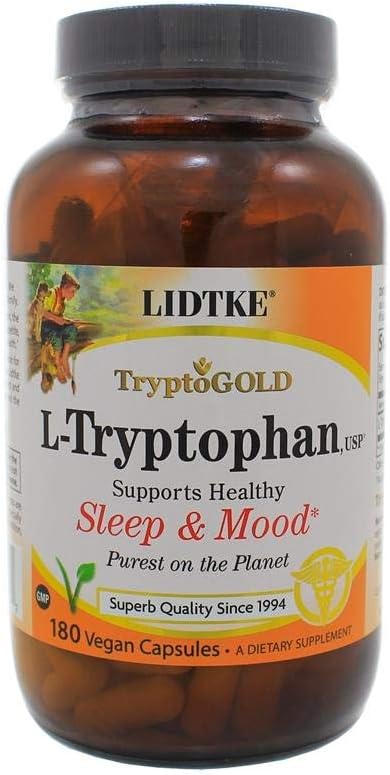 L-Tryptophan 500 mg - 180 Capsules by Lidtke