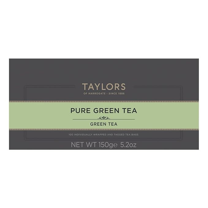 Taylors of Harrogate Pure Green Tea 100 Count (Pack of 2)