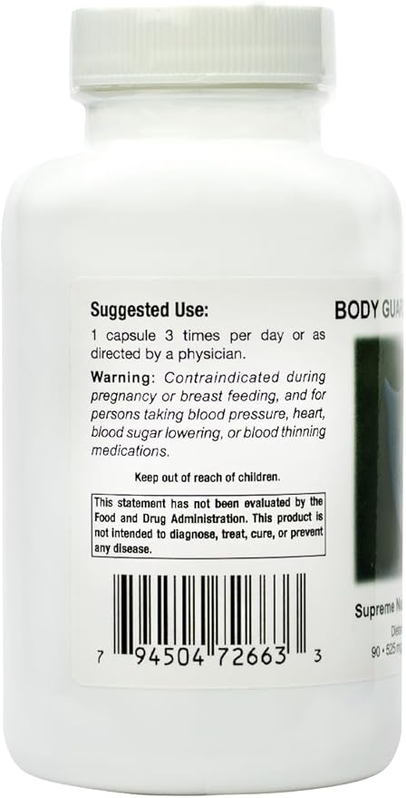 Supreme Nutrition Body Guard Supreme 90 Pure Chanca Piedra Capsules