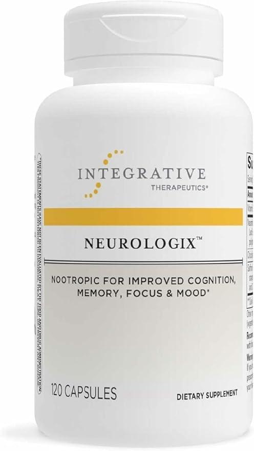 Integrative Therapeutics Neurologix - with Saffron and CDP-Choline - Nootropic Supplement for Brain Health*- Focus* - Memory Support* - Vegan Gluten-Free &amp Dairy-Free - 120 Capsules (60 Servings)