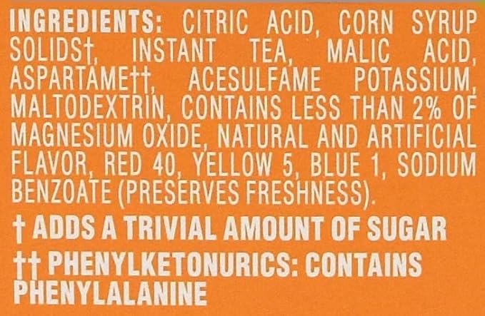 Crystal Light Peach Iced Tea Drink Mix 12-Quart Canister (Pack of 8)