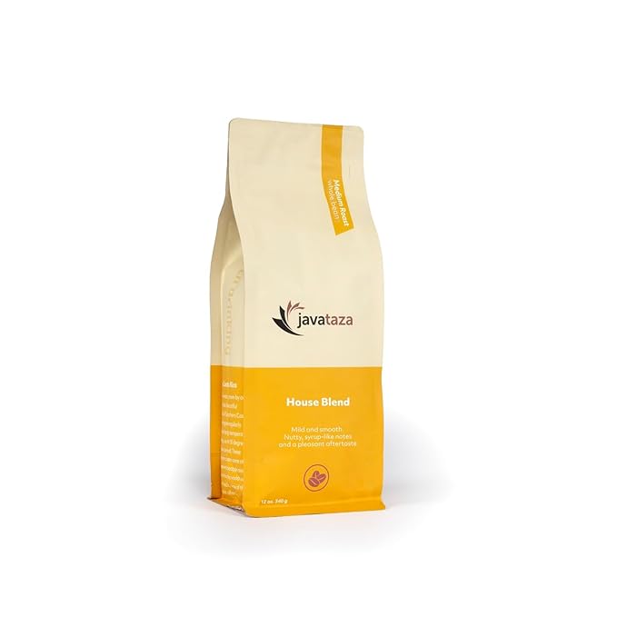 House Blend Coffee -12 oz Fairly Traded Naturally Shade Grown (Whole Bean)