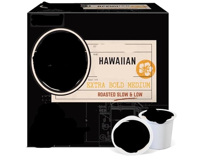 Classic Hawaiian Blend K' Cups Original Flavor - 20 Count (Pack of 4) Total of 80 Count - Packaging May Vary With Coffee Stirrers