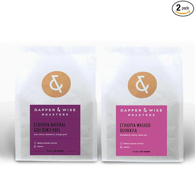 Bean Box Coffee Sampler - Explore Ethiopia 2-Pack Freshly Ground Gourmet Coffee