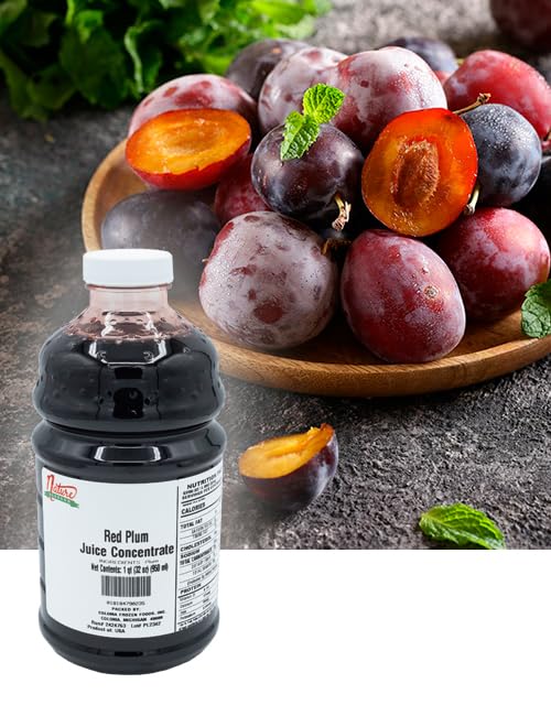Nature Blessed 100% Plum Fruit Juice Concentrate - 2 Quarts (2/32 fl oz bottles) Applications: Home Wine Making Home Brewing Distilling Mead Smoothies Jelly at Home