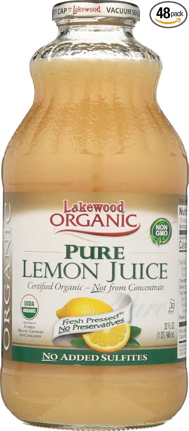 Lakewood Pure Lemon Juice 48x 32OZ
