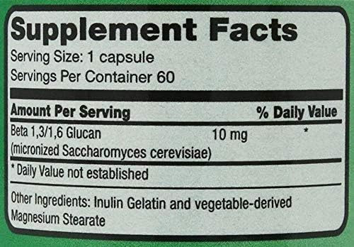 Immunition NSC 100 Beta Glucan Extra Strength - 10 mg - 60 Capsules