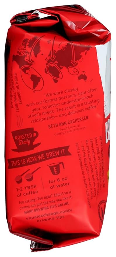 Equal Exchange Love Buzz Blend Organic Coffee Ground 10-Ounce Packages (Pack of 2)