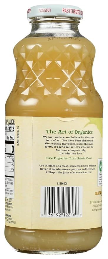 Santa Cruz Organics Lime Juice 12x 16OZ