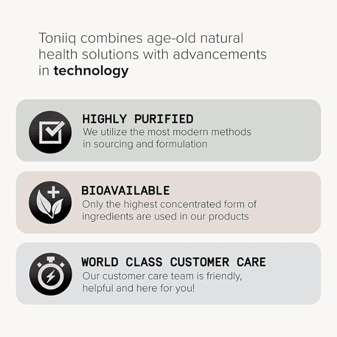 Toniiq Fadogia Agrestis - Ultra High Potency 30:1 Extract - 1200mg Per Serving - Highly Concentrated - Third-Party Lab Tested - 120 Capsules