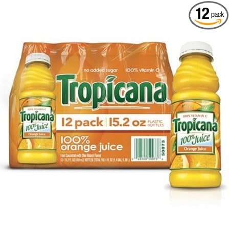 Tropicana Orange Juice - 12/15.2 oz. bottles